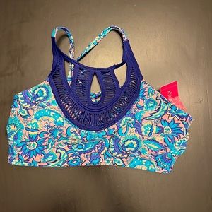 NWT women’s Xhilaration Bikini Top size large